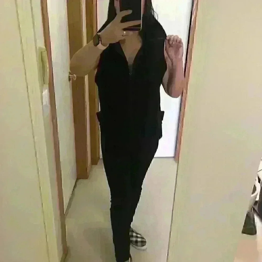 Annette Gortz Designer Relaxed Fit Soft Shell Vest Black Size 36 - Picture 11 of 14